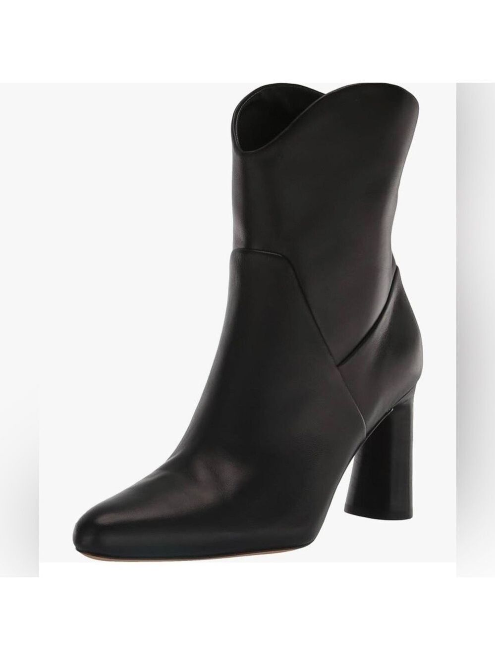 Vince Harlow Pull On Leather High Heel Booties - NWT
